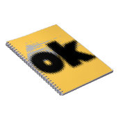 OK Vibes - シンプルはっきりした &」 ノートブック (右側)