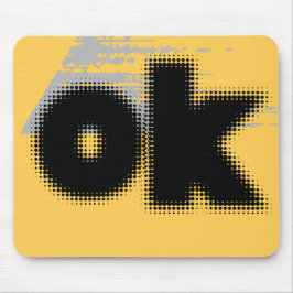 OK Vibes - シンプルはっきりした &」 マウスパッド