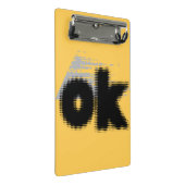 OK Vibes - シンプルはっきりした &」 ミニクリップボード (アングル)