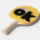 "OK Vibes -シンプル&はっきりした" 卓球ラケット (正面アングル)