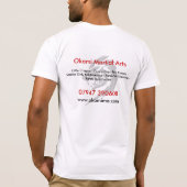 Okamiの武道 Tシャツ (裏面)