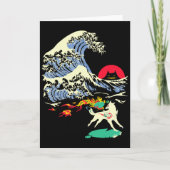 Okami Amaterasu Sun God Wolf The Great Wave Video  カード (正面)