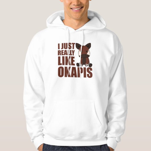 OkapiのかわいいOkapiが大好き パーカ (正面)