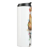 Okapiはサンタハットメリークリスマスtを点灯 タンブラー (回転左)