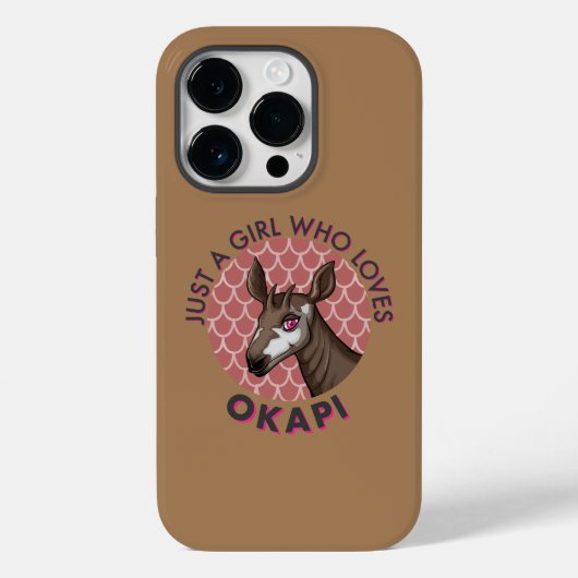 Okapiを愛する少女Okapiオブセッション恋人 Case-Mate iPhoneケース (裏面)
