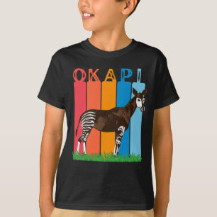 OkapiファンカラフルバーTシャツ Tシャツ