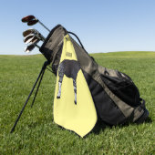 Okapi漫画イラストレーション ゴルフタオル (グリーン)