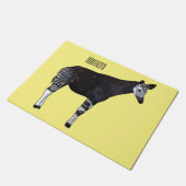 Okapi漫画イラストレーション ドアマット (アングル)