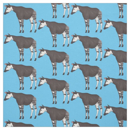 Okapi漫画イラストレーション ファブリック (見本)
