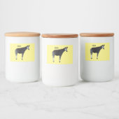 Okapi漫画イラストレーション フードラベル (ボトル)