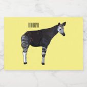 Okapi漫画イラストレーション フードラベル (シングルラベル)