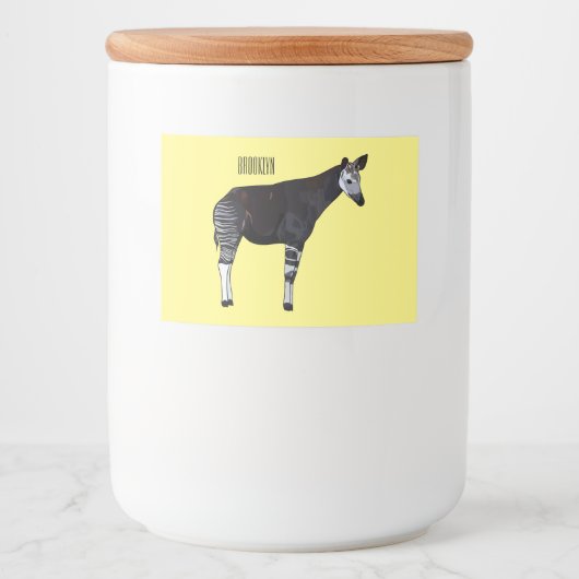 Okapi漫画イラストレーション フードラベル (正面)