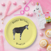 Okapi漫画イラストレーション ペーパープレート (パーティー)