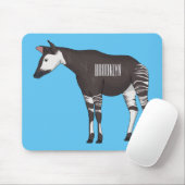 Okapi漫画イラストレーション マウスパッド (マウス)