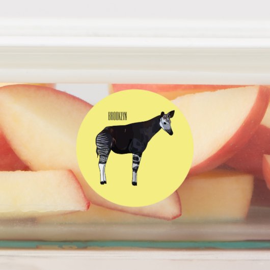 Okapi漫画イラストレーション ラベル (貼付)