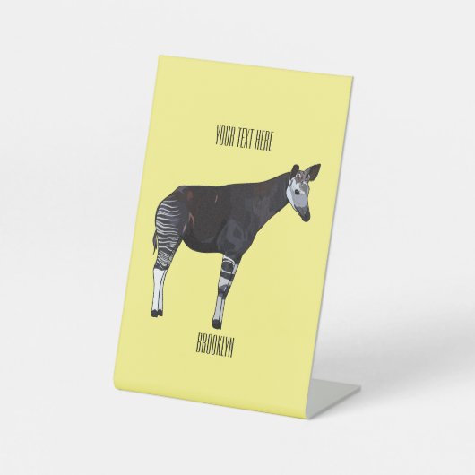 Okapi漫画イラストレーション 台座サイン (正面)