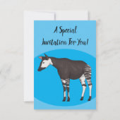 Okapi漫画イラストレーション 招待状 (裏面)