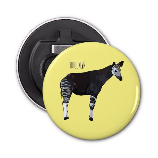 Okapi漫画イラストレーション 栓抜き (正面)