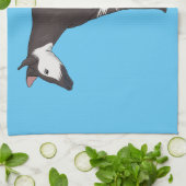 Okapi cartoon illustration キッチンタオル (折り畳み)