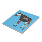 Okapi cartoon illustration タイル (側面)