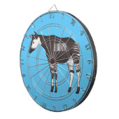 Okapi cartoon illustration ダーツボード (正面右)
