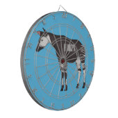 Okapi cartoon illustration ダーツボード (正面左)