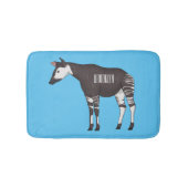 Okapi cartoon illustration バスマット (正面)