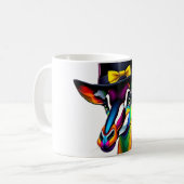 Okapi Chic:ボウリングをする人、 クリケットの投手帽子とリボン コーヒーマグカップ (正面左)