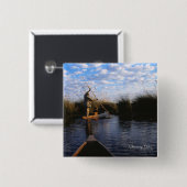 Okavangoデルタ写真 缶バッジ (正面&裏面)