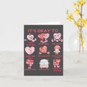 Okay Mental Health Valentines School カード (黄色い花)