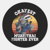 Okayestムエタイファイターエバームエタイ ラウンドシール (正面)