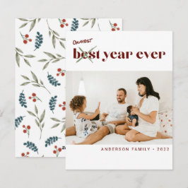Okayest おもしろい Year Ever最高の Photo New Year Family シーズンカード