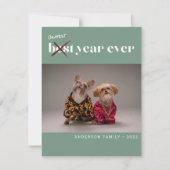 Okayest おもしろい Year Ever最高の Photo New Year Sage シーズンカード (正面)