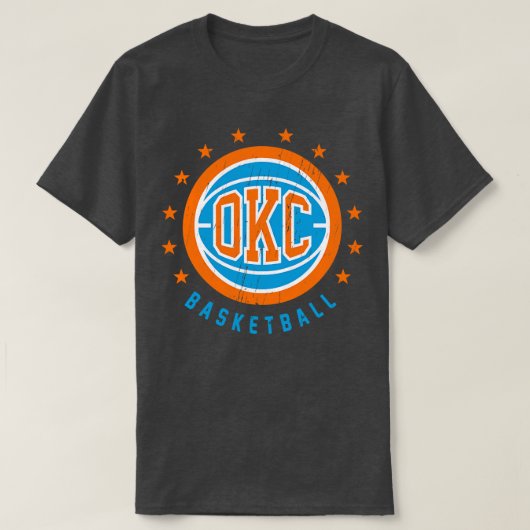 OKCバスケットボール動揺してヴィンテージ Tシャツ (デザイン正面)