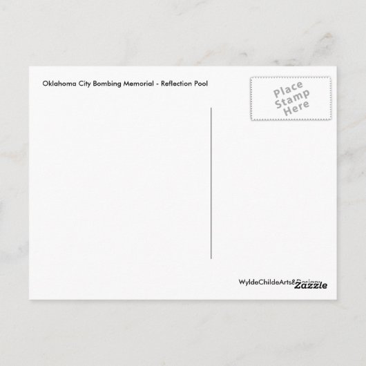 OKCメモリアル反射はがき ポストカード (裏面)