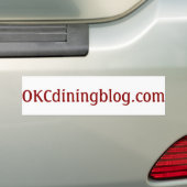 OKCdiningblog.com綿毛無し バンパーステッカー (車上)