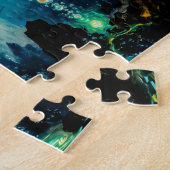 Okeanos Primordial Titan of the Ocean from Greek M ジグソーパズル (側面)