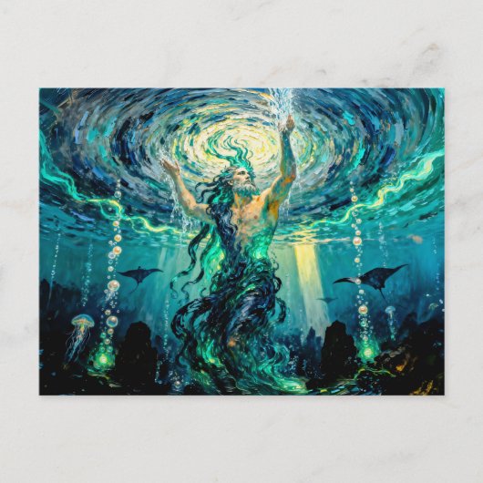 Okeanos Primordial Titan of the Ocean from Greek M ポストカード (正面)