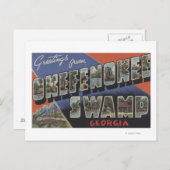 Okefenokee Swamp, Georgia – 大文字場面 ポストカード (正面/裏面)