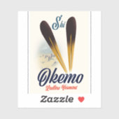 Okemo Ludlow Vermontスキーのポスター シール (シート)