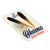 Okemo Ludlow Vermontスキーのポスター マグネット (右側)