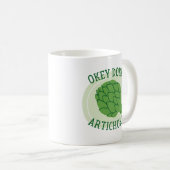 Okey Dokeyアーティチョキー コーヒーマグカップ (正面右)