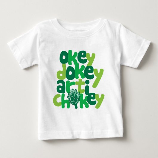 Okey Dokeyアーティチョキー ベビーTシャツ (正面)