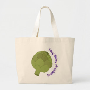 Okey Dokey Artichokey ラージトートバッグ
