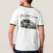 OKGMPの銀製車 Tシャツ (裏面)