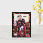 Okieユーモアのある-Dokeyこれがそうだ カード (黄色い花)