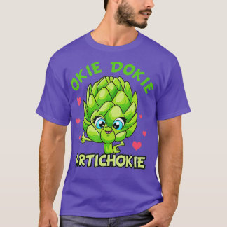 Okie Dokie ArtichokieかわいいアーティチョークグリーンフードLo Tシャツ