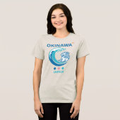 Okinawa Island Japan トライブレンドＴシャツ (正面全面)