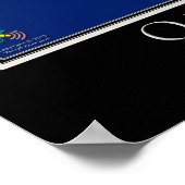 Okinawa Island Japan Satellite Poster Map ポスター (角)