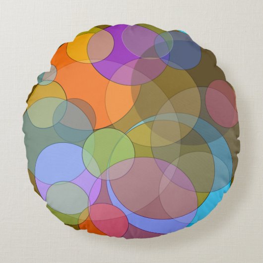 OKIOラウンド綿装飾用クッション | m3galleryStudio ラウンドクッション (正面)